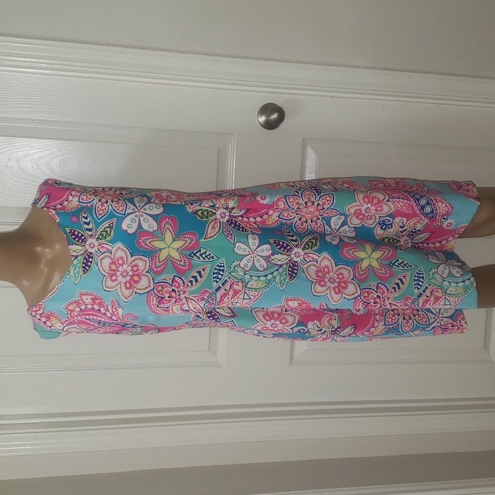 Ronni Nicole 16 sleeveless midi pastel wsyercolor whimsical flowers paisley